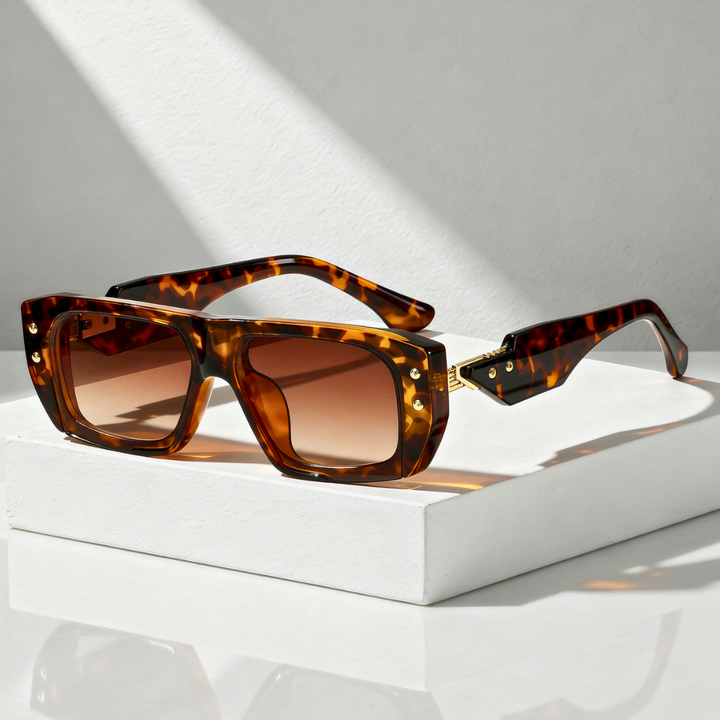 Oversized Square Sunglasses with UV400 Protection