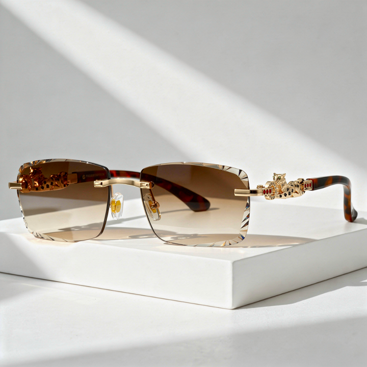 Rimless Sunglasses with UV400 Protection
