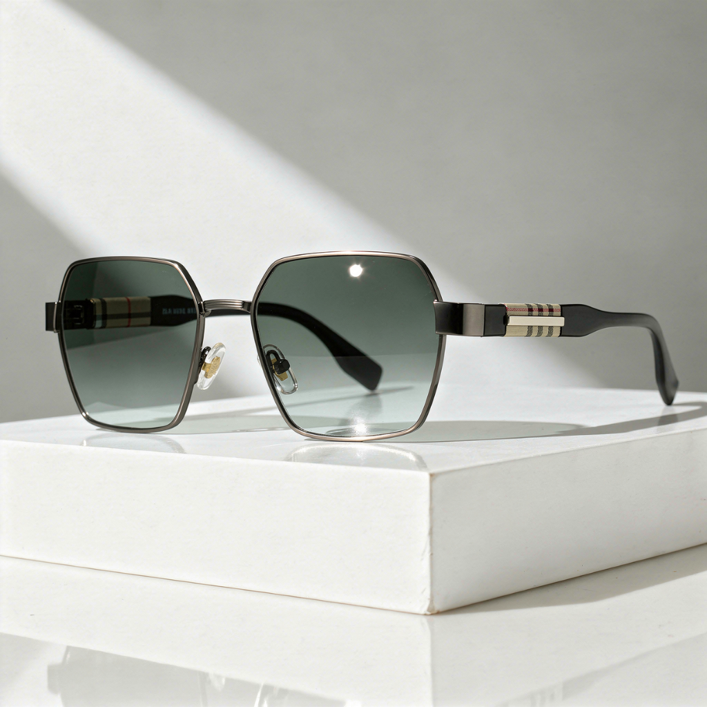 Men's Square Sunglasses with UV400 Protection