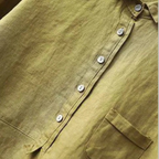 Women's Linen Blouse Button-Up Relaxed Fit Airy Long Sleeve Summer Tops