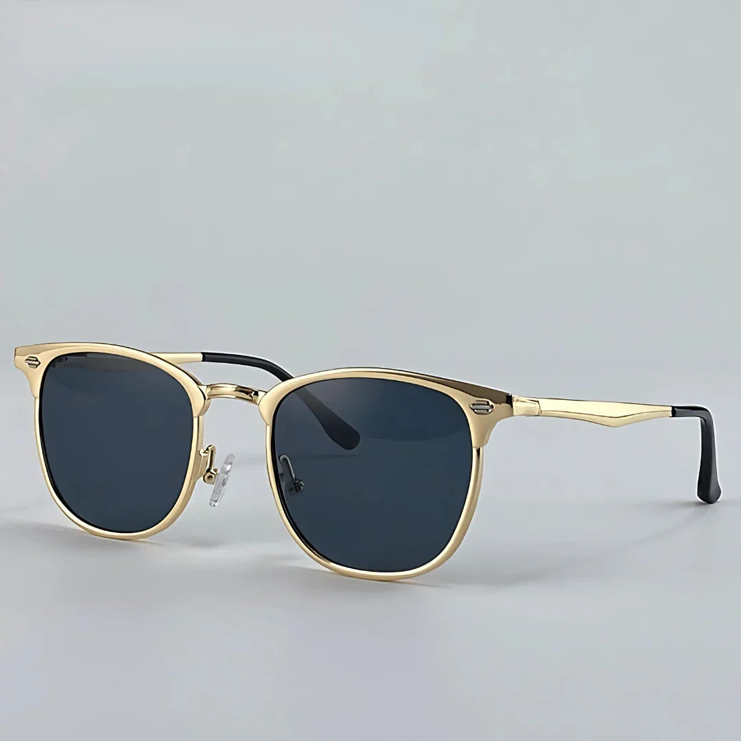Men's UV400 Clubmaster Sunglasses – Tinted Lenses