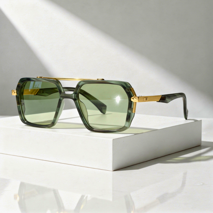 Men's Square Aviator Sunglasses with UV400