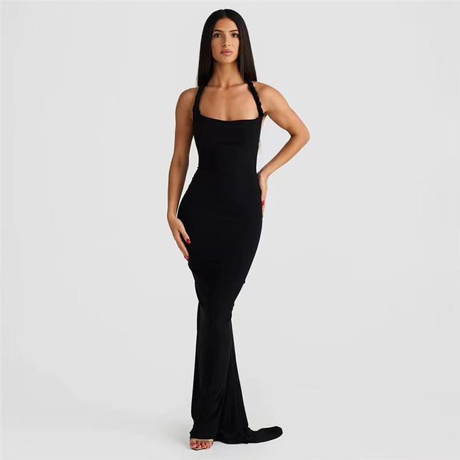 Women’s Backless Sling Maxi Dress