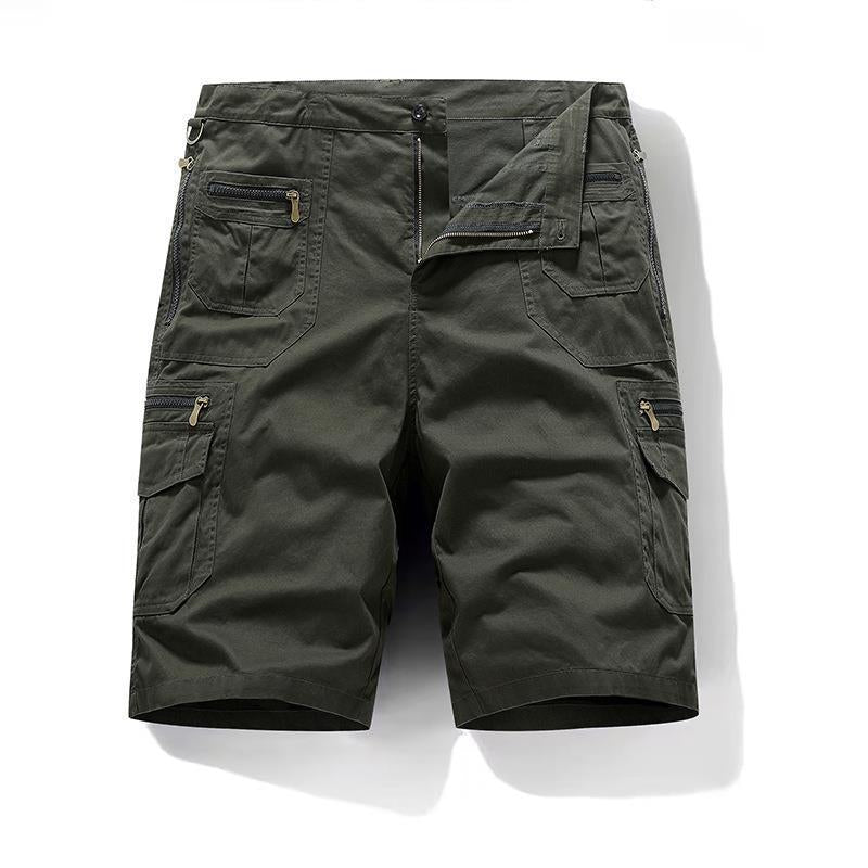 Men's Fashion Simple Multi-pocket Cotton Pants-HighTouch