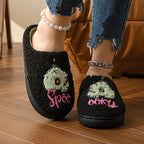 Green Skull Halloween Slippers-HighTouch
