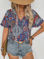 Alicia | Vintage Paisley Blouse-HighTouch