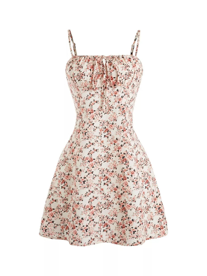 Wildflower Tie-Strap Mini Dress