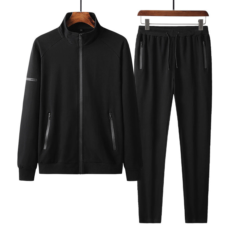 Men’s Cotton Stretch Tracksuit Set – Casual Sportswear Outfit-HighTouch