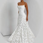 Floral Lace Maxi Dress for Special Occasions-HighTouch