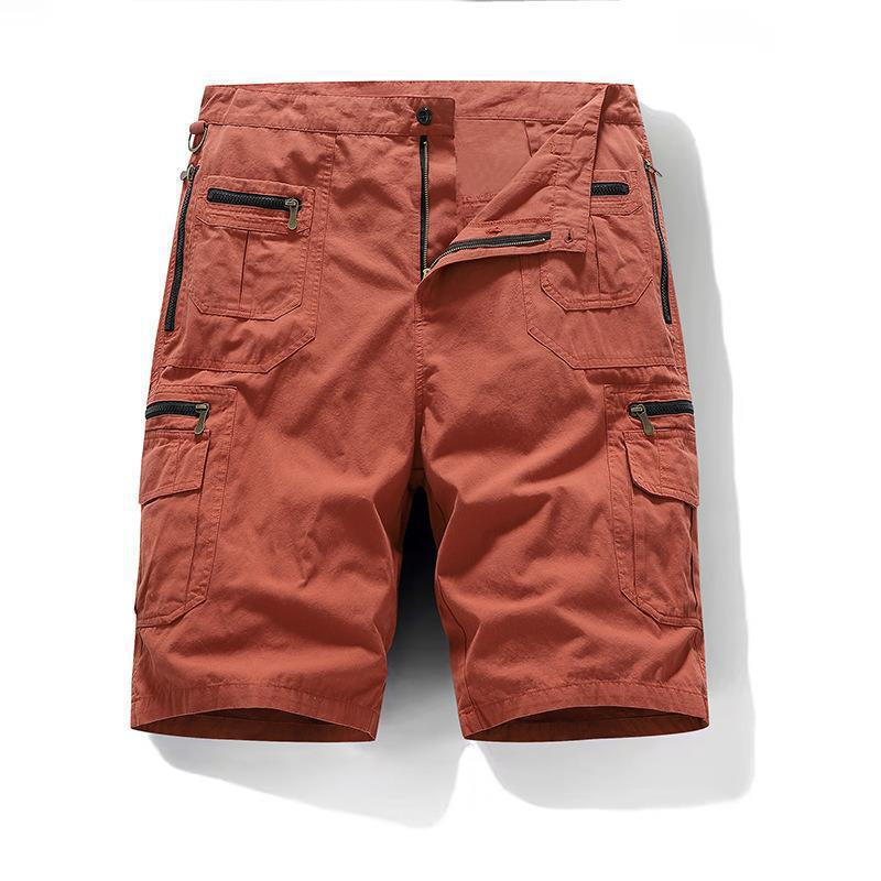 Men's Fashion Simple Multi-pocket Cotton Pants-HighTouch