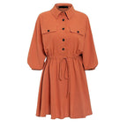 Cotton & Linen Dress – Breathable Natural Fiber Essential-HighTouch