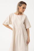 Loose Mori Doll Sleeve Cotton Linen Skirt-HighTouch