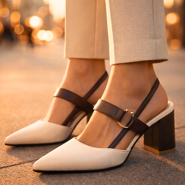Women's Slingback Heels – Elegant Pointed Toe