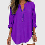 Lenara Linen Beach Shirt Luxe