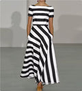 Chic Striped Dress for Any Occasion-HighTouch