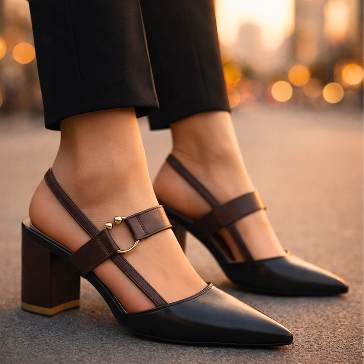 Women's Slingback Heels – Elegant Pointed Toe
