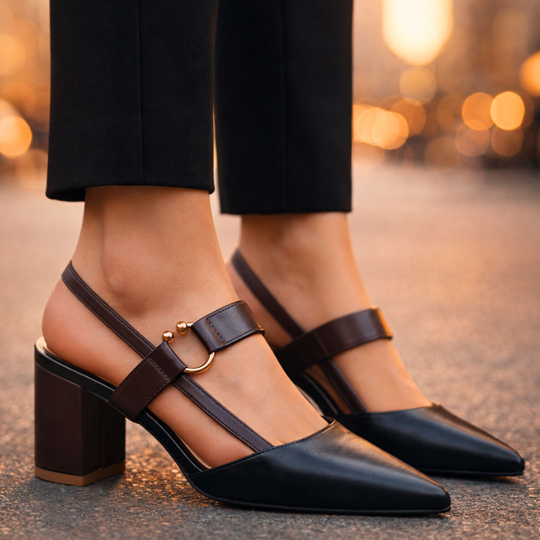 Women's Slingback Heels – Elegant Pointed Toe