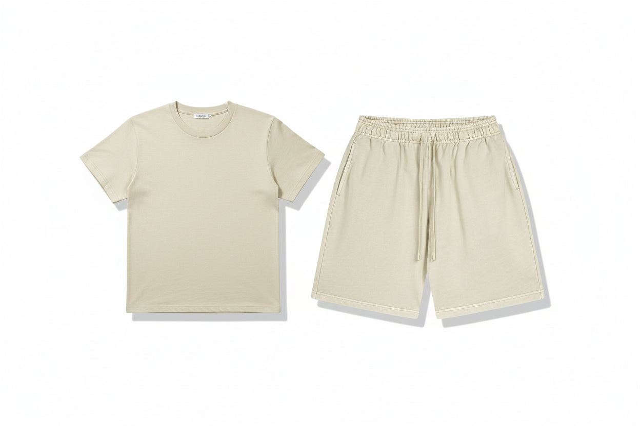 Washed and Worn Dyed Bright White Short Sleeve-HighTouch