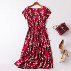 Cotton silk dress-HighTouch