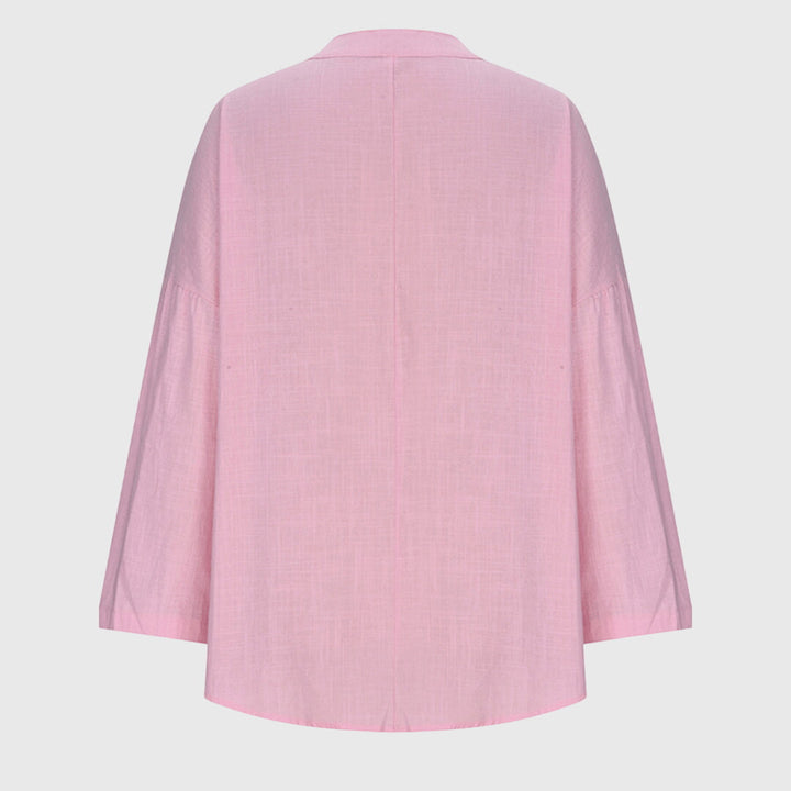 Lenara Linen Beach Shirt Luxe