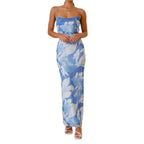 Summer Women's Printed Sleeveless Vest Camisole Sexy Slim Hip Dress-HighTouch