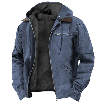 Men’s Winter Hooded Fleece Jacket