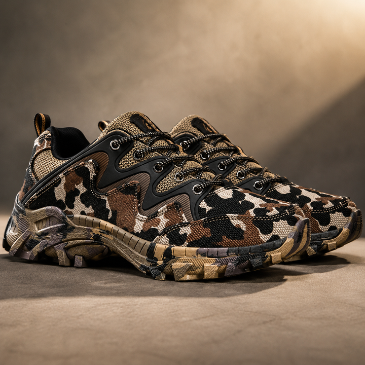 Men's Outdoor Trail Running Shoes Camo Grip Sneakers