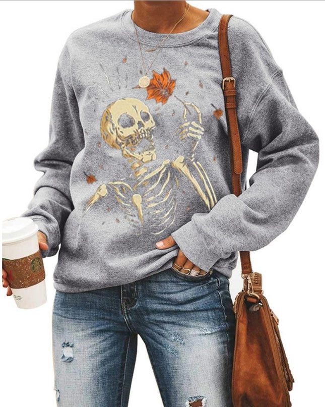 Women’s Halloween Graphic Crew Neck Sweatshirt