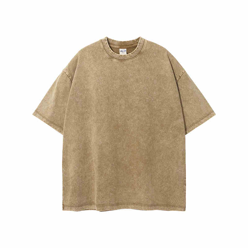 Women's Distressed Cotton Wool T-Shirt – Loose Fit Batik Style-HighTouch