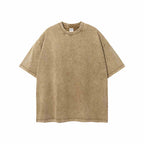 Women's Distressed Cotton Wool T-Shirt – Loose Fit Batik Style-HighTouch