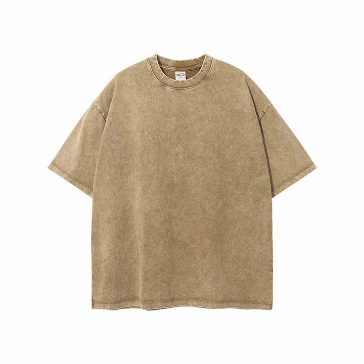 Women's Distressed Cotton Wool T-Shirt – Loose Fit Batik Style-HighTouch