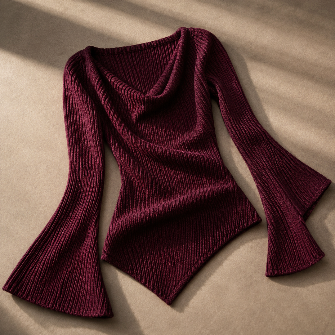 Rowan Contour Knit - Women's Ribbed Long Sleeve Top