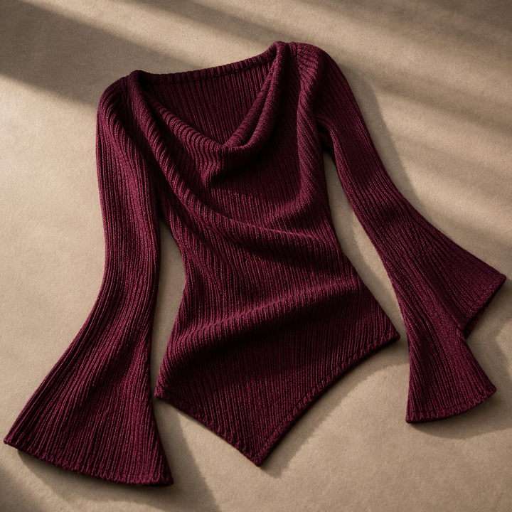 Rowan Contour Knit - Women's Ribbed Long Sleeve Top