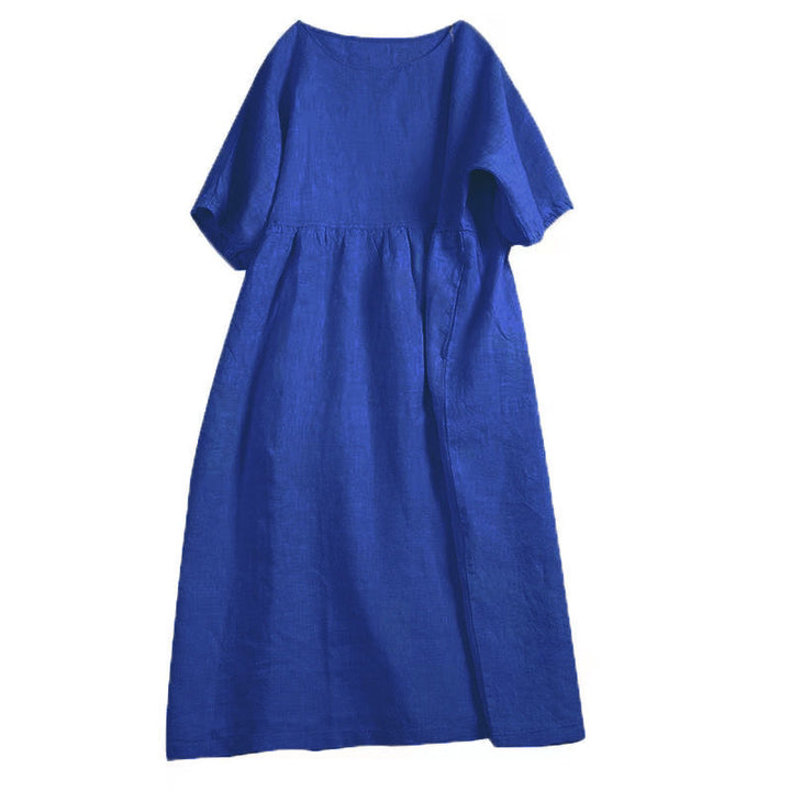 Loose Mori Doll Sleeve Cotton Linen Skirt-HighTouch