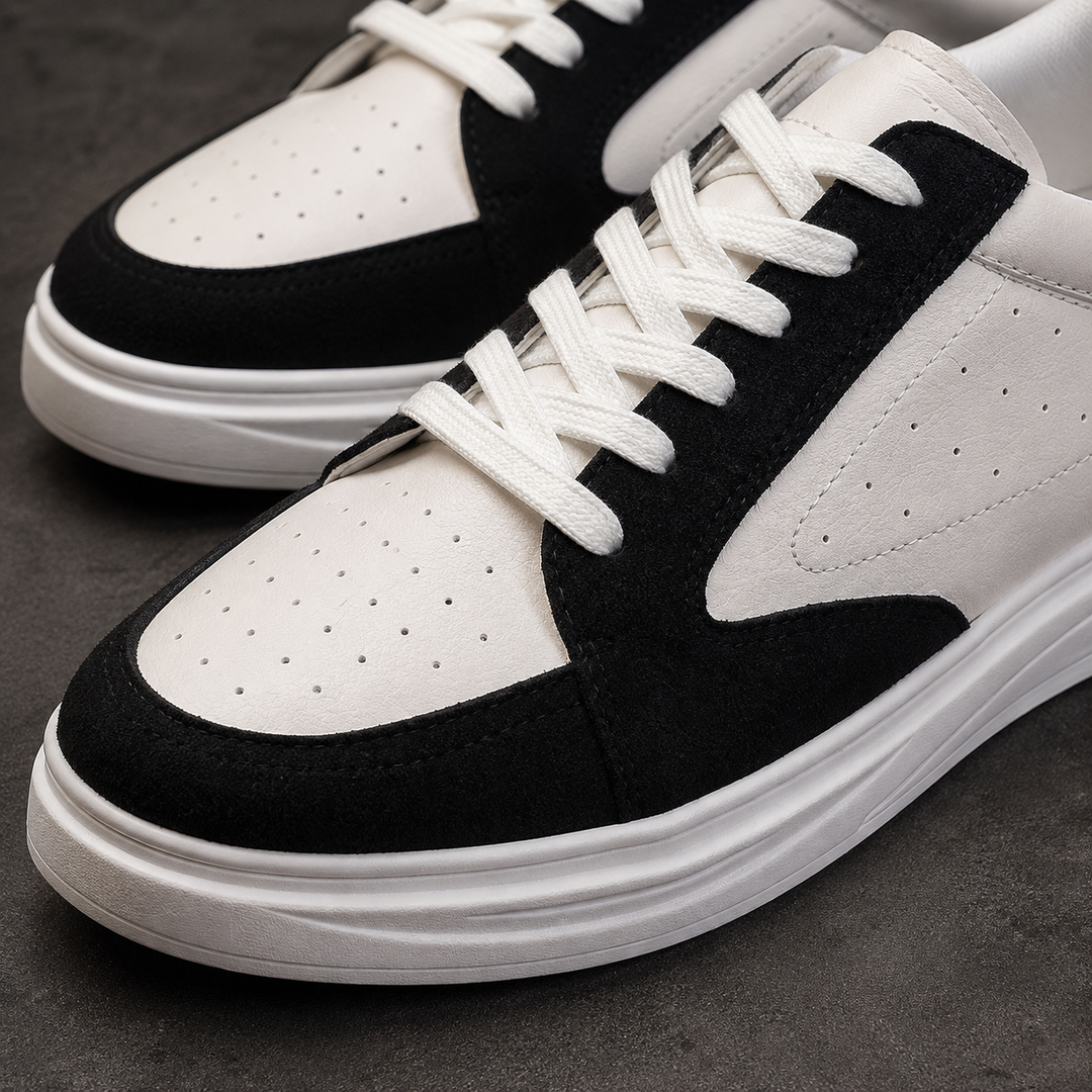 Hudson Court Sneakers - Classic Leather Low-Top Casual Shoes