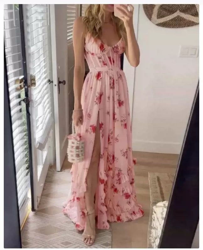 Women's Fashion Casual Printing Dress-HighTouch