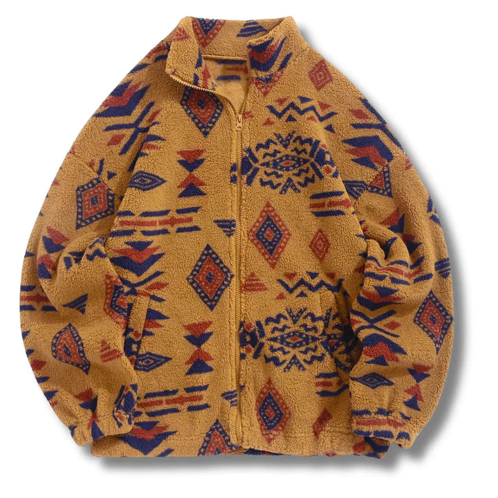 Aztec Trails Zip Sweater – Warm Casual Style