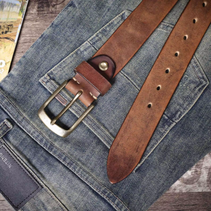 Men's 100% Cowhide Leather Belt | Italian Handmade