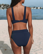Hilde | Solid High Waist Swimsuit