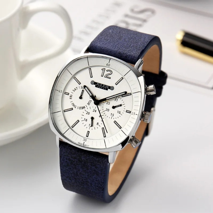 The Mason Edge Wristwatch - Modern Stainless Steel Mens Watch