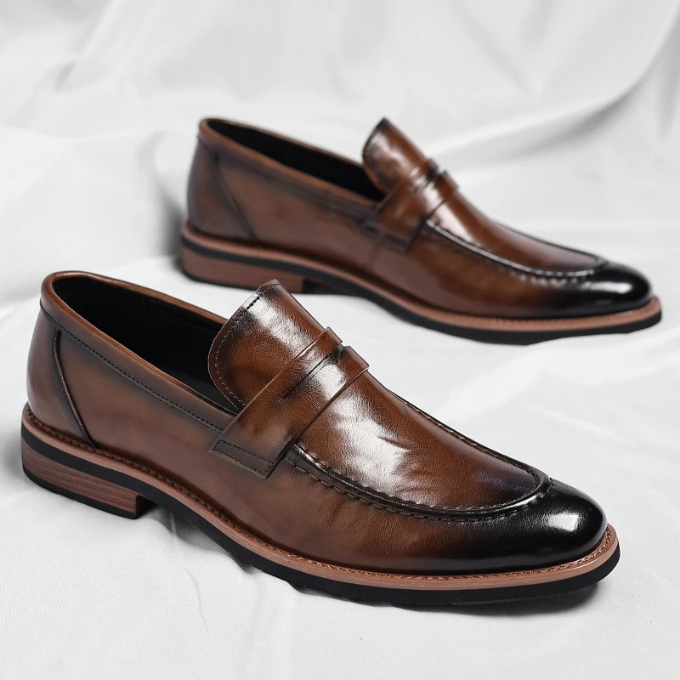 Men’s Leather Penny Loafers – Polished Comfort