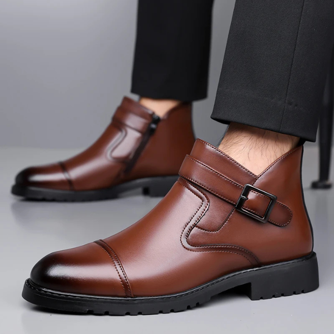 Men’s Leather Dress Boots – Smart Professional Style
