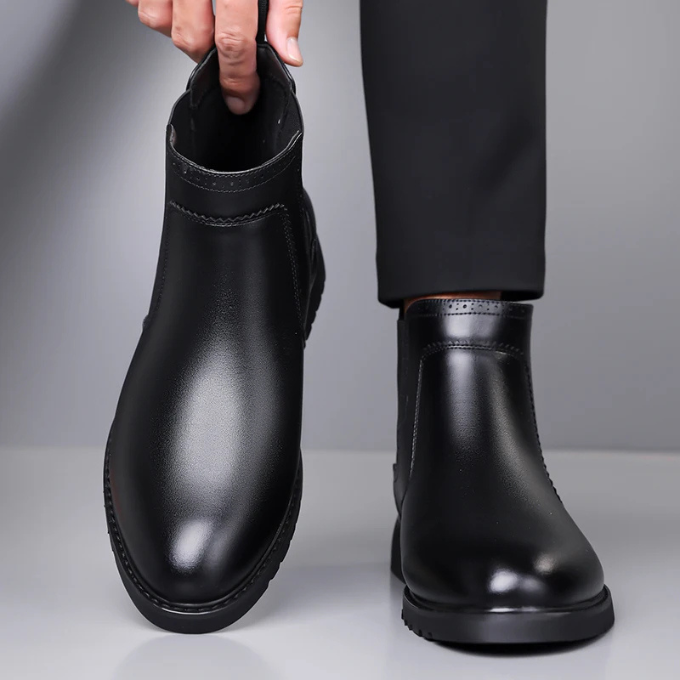Men’s Leather Chelsea Boots – Smart Comfort