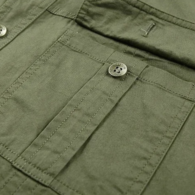 Men's Cotton Short Sleeve Utility Shirt