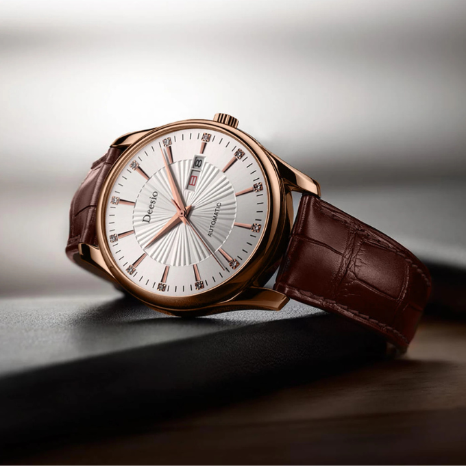 Men's Leather Watch – Deesio Classic Chronograph