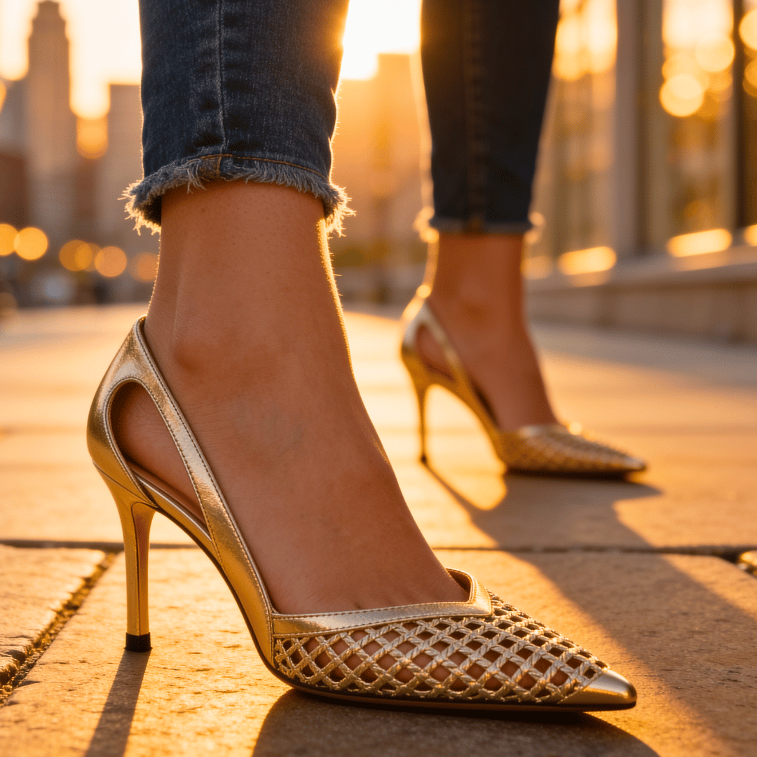 Women's Chelsea Lake Gilded Heels – Cushioned Arch Support