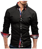 Classic Inner Slim Men Shirt – Cotton Polyester-HighTouch