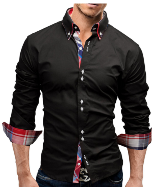 Classic Inner Slim Men Shirt – Cotton Polyester-HighTouch