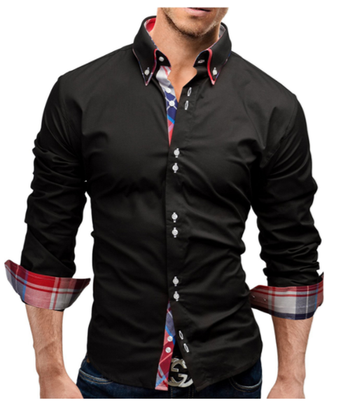 Classic Inner Slim Men Shirt – Cotton Polyester-HighTouch