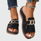 Kathryn Sandals Gold Buckle Elite